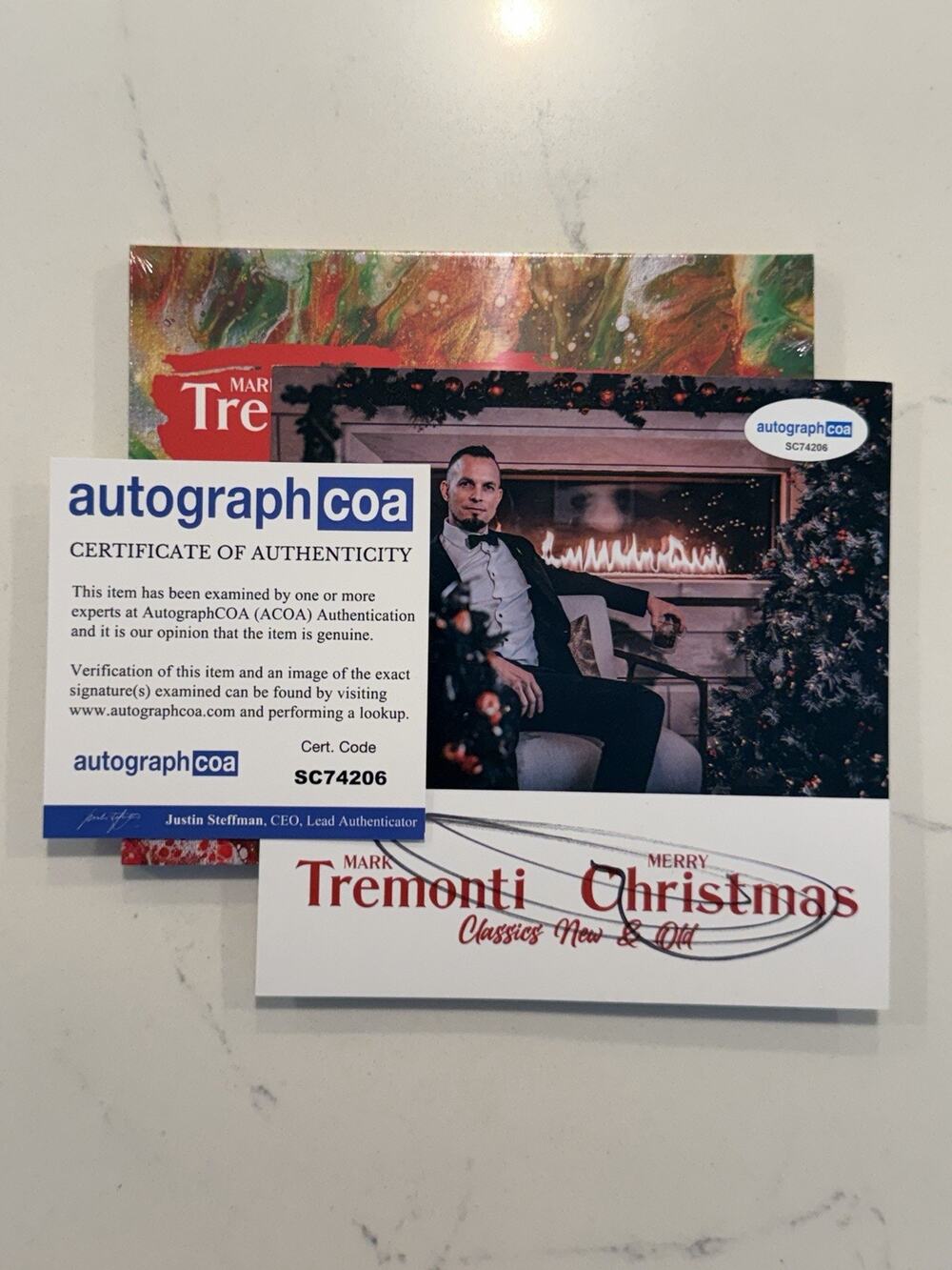 Mark Tremonti SIGNED Christmas Classics New & Old CD AUTOGRAPHED (from Creed) #3